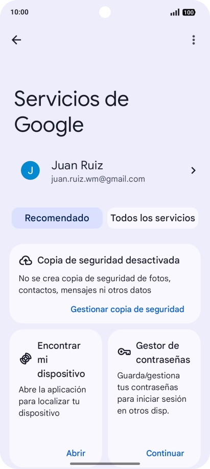 Pulsa Encontrar mi dispositivo. Pulsa Encontrar mi dispositivo.