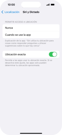 Pulsa el ajuste deseado para activar o desactivar la función. Pulsa el ajuste deseado para activar o desactivar la función.