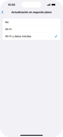 Para desactivar la actualización de apps en ejecución, pulsa No. Para desactivar la actualización de apps en ejecución, pulsa No.
