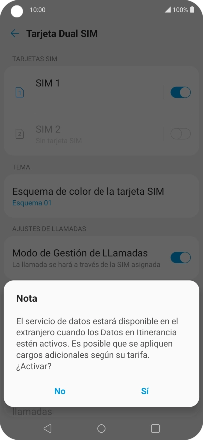 Pulsa el ajuste deseado para activar o desactivar la función. Pulsa el ajuste deseado para activar o desactivar la función.