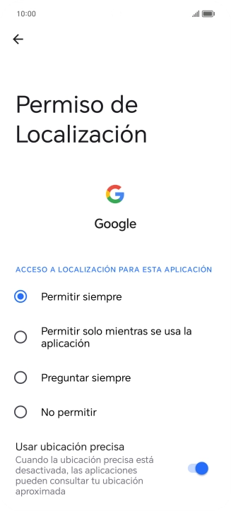 Pulsa el ajuste deseado. Pulsa el ajuste deseado.