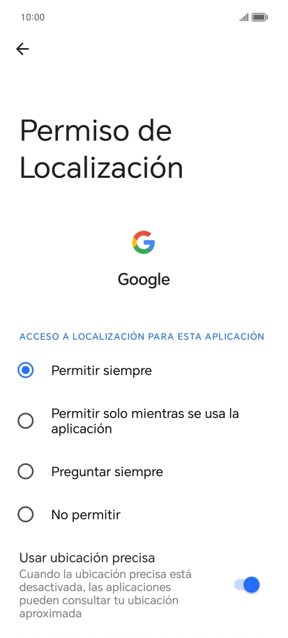 Pulsa el ajuste deseado. Pulsa el ajuste deseado.