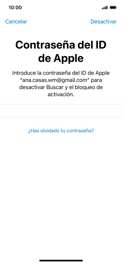 Pulsa Desactivar. Pulsa Desactivar.