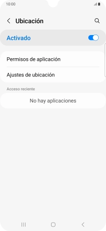 Pulsa Permisos de aplicación. Pulsa Permisos de aplicación.
