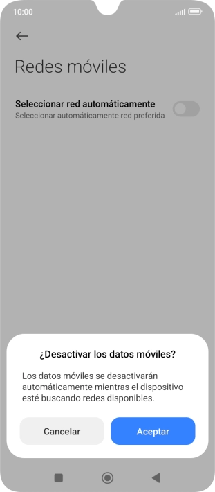 Pulsa Aceptar y espera mientras el teléfono está buscando redes. Pulsa Aceptar y espera mientras el teléfono está buscando redes.