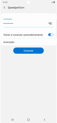Introduce la contraseña de la red wifi y pulsa Conectar. Introduce la contraseña de la red wifi y pulsa Conectar.