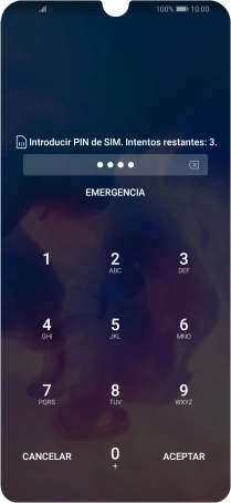Si lo solicita el teléfono, introduce el código PIN y pulsa ACEPTAR. Si lo solicita el teléfono, introduce el código PIN y pulsa ACEPTAR.