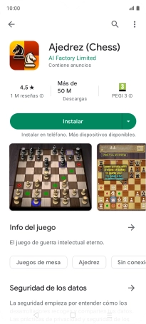 Pulsa Instalar y sigue las indicaciones de la pantalla para instalar la app. Pulsa Instalar y sigue las indicaciones de la pantalla para instalar la app.