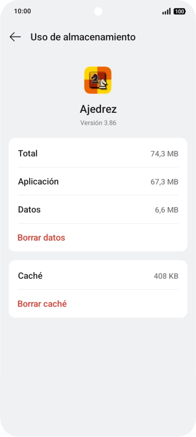 Pulsa Borrar caché. Pulsa Borrar caché.