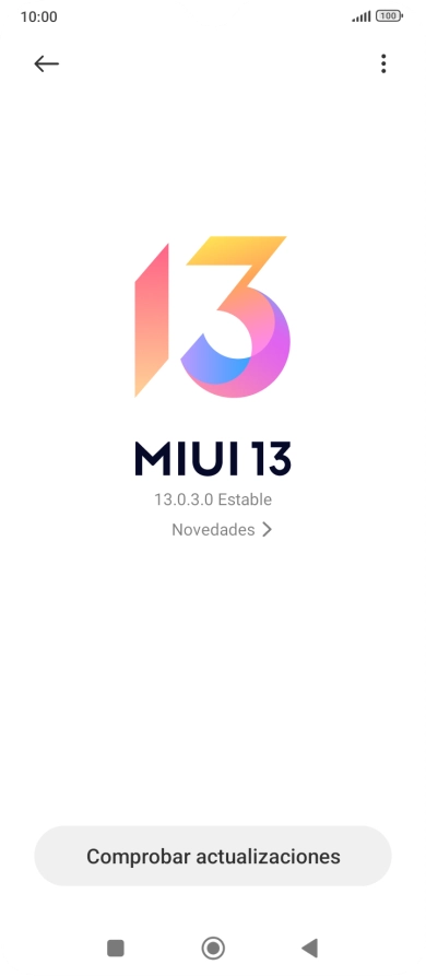 Pulsa Comprobar actualizaciones. Si hay una versión de software nueva disponible, aparecerá ahora en la pantalla. Sigue las indicaciones de la pantalla para actualizar el software del teléfono. Pulsa Comprobar actualizaciones. Si hay una versión de software nueva disponible, aparecerá ahora en la pantalla. Sigue las indicaciones de la pantalla para actualizar el software del teléfono.