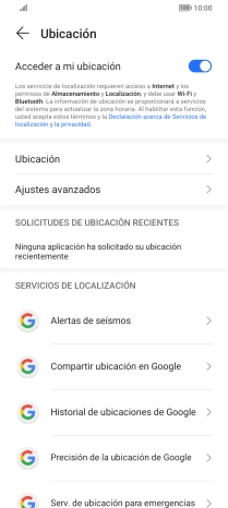 Pulsa Precisión de la ubicación de Google. Pulsa Precisión de la ubicación de Google.