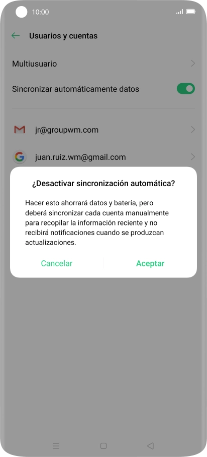 Pulsa Aceptar. Pulsa Aceptar.