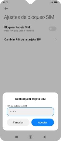 Introduce tu código PIN y pulsa Aceptar. Introduce tu código PIN y pulsa Aceptar.