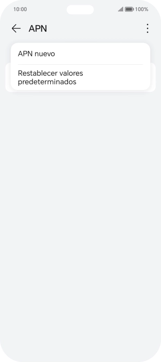 Pulsa APN nuevo. Pulsa APN nuevo.