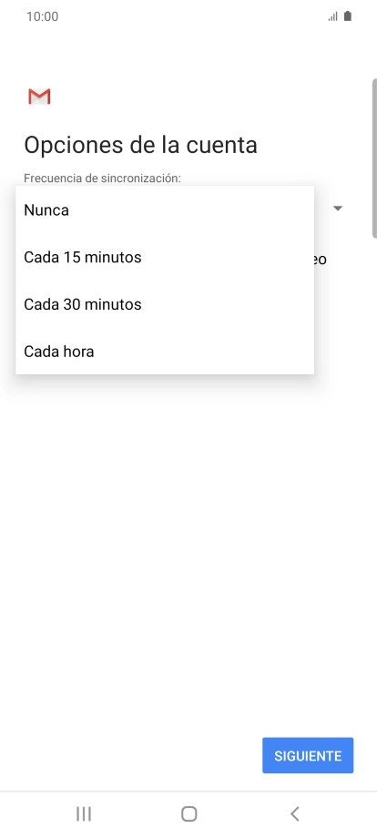 Pulsa el ajuste deseado. Pulsa el ajuste deseado.