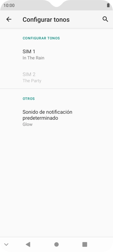 Pulsa el nombre de la tarjeta SIM. Pulsa el nombre de la tarjeta SIM.