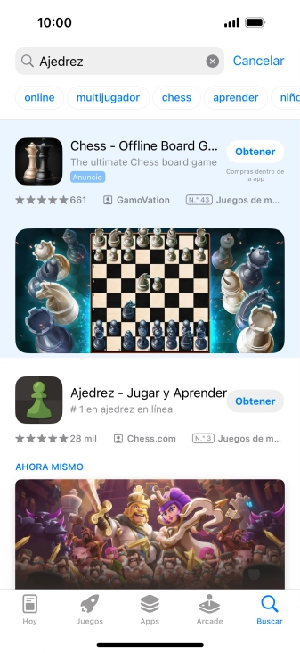 Pulsa la app deseada. Pulsa la app deseada.