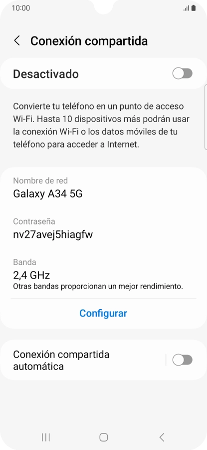 Pulsa Configurar. Pulsa Configurar.