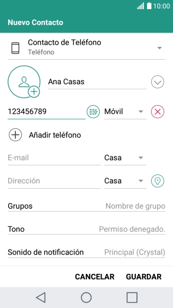 Pulsa GUARDAR. Pulsa GUARDAR.