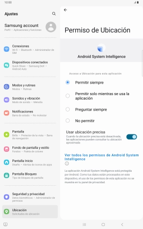 Pulsa el ajuste deseado. Pulsa el ajuste deseado.