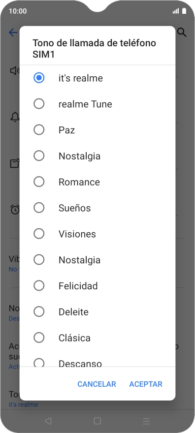 Pulsa los timbres de llamada deseados para escucharlos. Pulsa los timbres de llamada deseados para escucharlos.