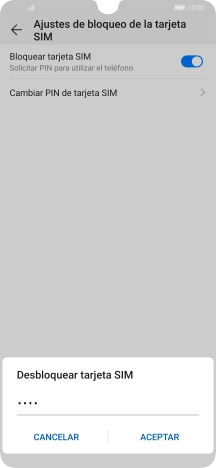 Introduce tu código PIN y pulsa ACEPTAR. Introduce tu código PIN y pulsa ACEPTAR.