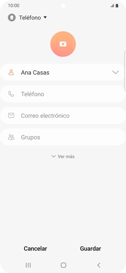 Pulsa Teléfono e introduce el número de teléfono deseado. Pulsa Teléfono e introduce el número de teléfono deseado.