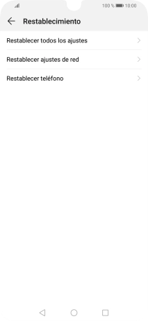 Pulsa Restablecer teléfono. Pulsa Restablecer teléfono.