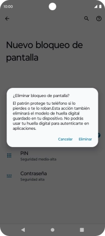 Pulsa Eliminar. Pulsa Eliminar.