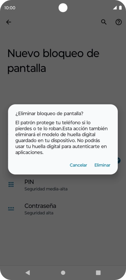 Pulsa Eliminar. Pulsa Eliminar.