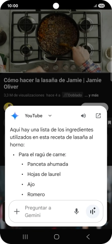 La respuesta de Gemini a tu pregunta se visualiza ahora en la pantalla. La respuesta de Gemini a tu pregunta se visualiza ahora en la pantalla.