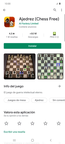 Pulsa Instalar y sigue las indicaciones de la pantalla para instalar la app. Pulsa Instalar y sigue las indicaciones de la pantalla para instalar la app.