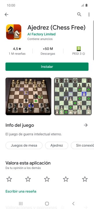 Pulsa Instalar y sigue las indicaciones de la pantalla para instalar la app. Pulsa Instalar y sigue las indicaciones de la pantalla para instalar la app.