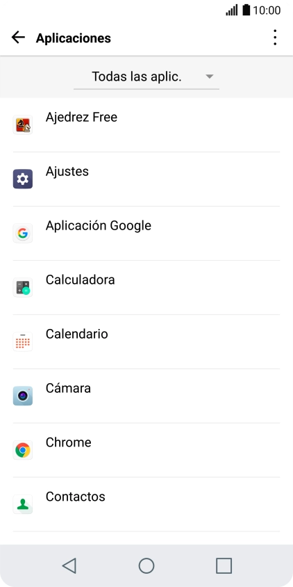 Pulsa la app deseada. Pulsa la app deseada.
