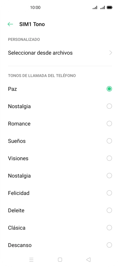 Pulsa Seleccionar desde archivos. Pulsa Seleccionar desde archivos.