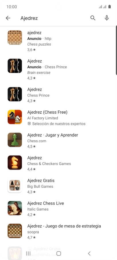 Pulsa la app deseada. Pulsa la app deseada.