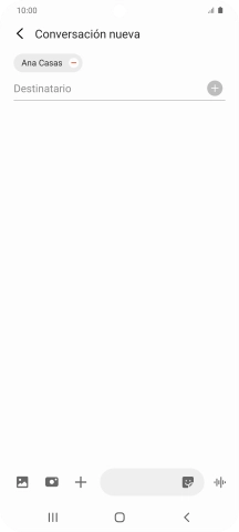 Pulsa en el campo de escritura y escribe el texto del mensaje corto. Pulsa en el campo de escritura y escribe el texto del mensaje corto.