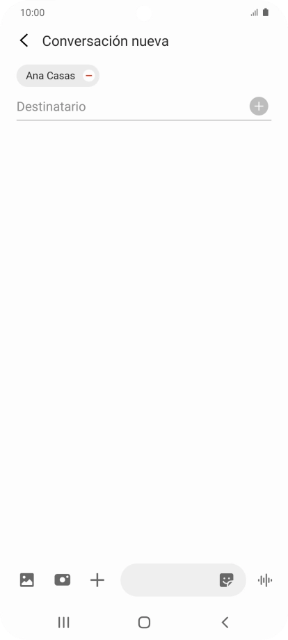 Pulsa en el campo de escritura y escribe el texto del mensaje corto. Pulsa en el campo de escritura y escribe el texto del mensaje corto.