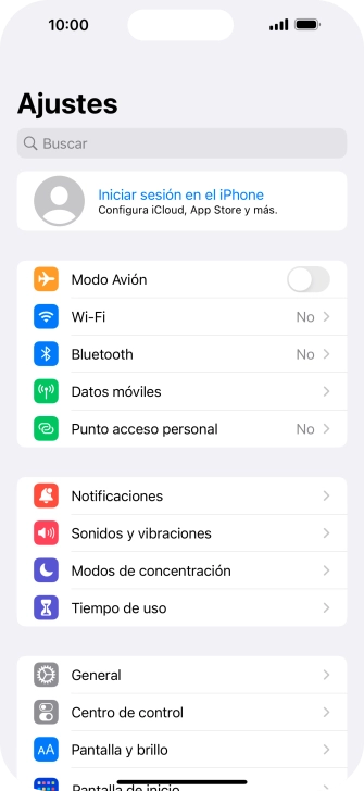 Pulsa Iniciar sesión en el iPhone. Pulsa Iniciar sesión en el iPhone.
