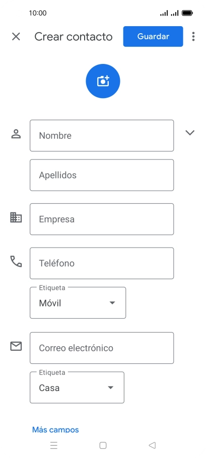 Pulsa Nombre e introduce el nombre deseado. Pulsa Nombre e introduce el nombre deseado.