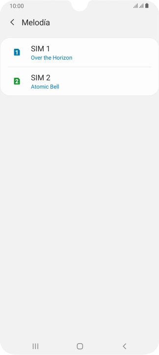 Pulsa la tarjeta SIM deseada. Pulsa la tarjeta SIM deseada.