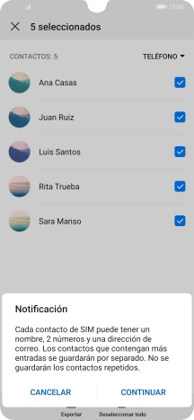 Pulsa CONTINUAR. Pulsa CONTINUAR.