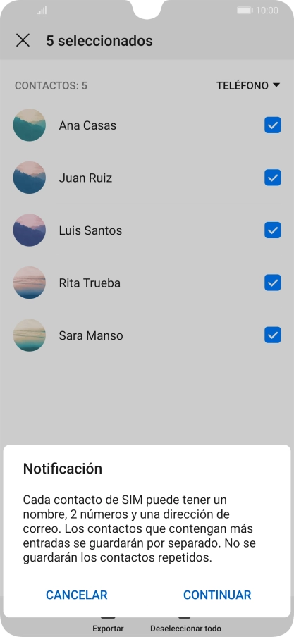 Pulsa CONTINUAR. Pulsa CONTINUAR.