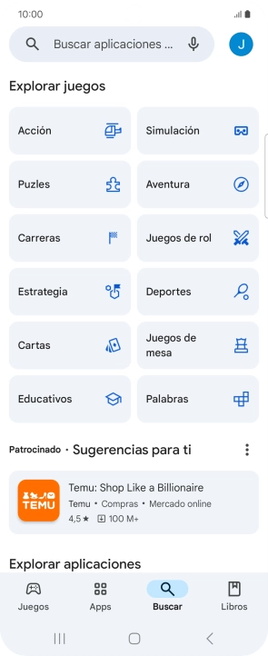 Pulsa en el campo de búsqueda. Pulsa en el campo de búsqueda.