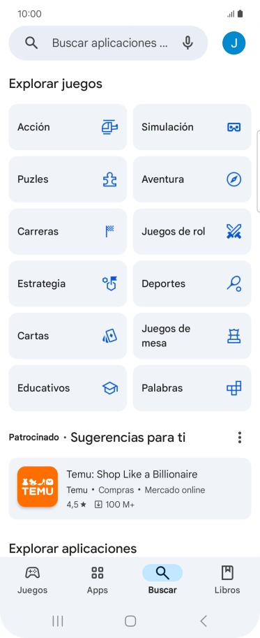 Pulsa en el campo de búsqueda. Pulsa en el campo de búsqueda.