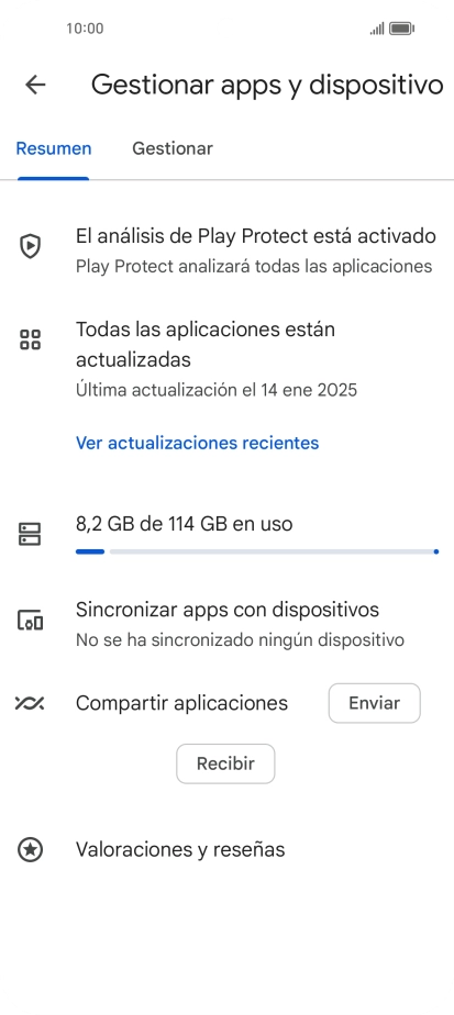 Pulsa Gestionar. Pulsa Gestionar.