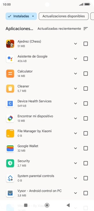 Pulsa la app deseada. Pulsa la app deseada.
