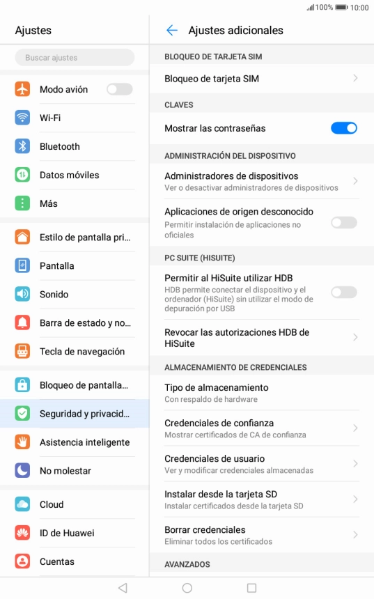 Pulsa Bloqueo de tarjeta SIM. Pulsa Bloqueo de tarjeta SIM.