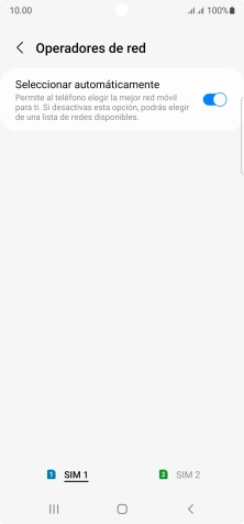 Pulsa la tarjeta SIM deseada. Pulsa la tarjeta SIM deseada.