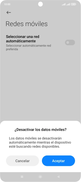 Pulsa Aceptar y espera mientras el teléfono está buscando redes. Pulsa Aceptar y espera mientras el teléfono está buscando redes.